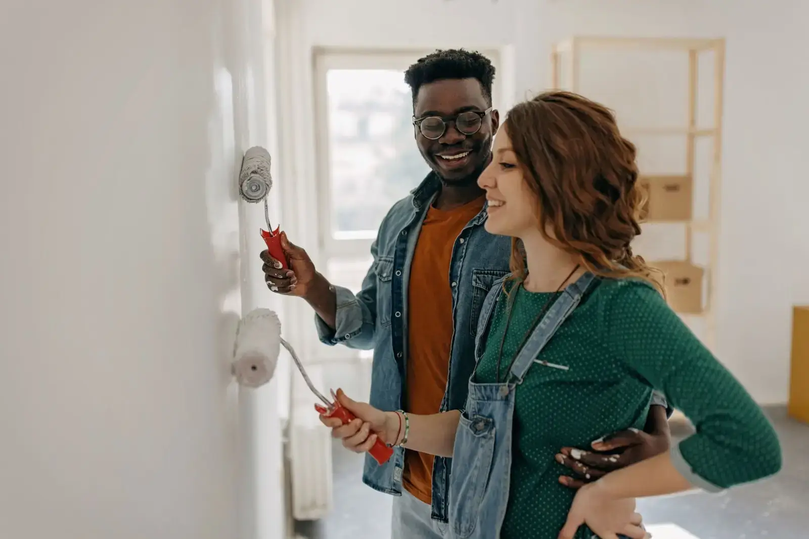 Homeowners planning a renovation project