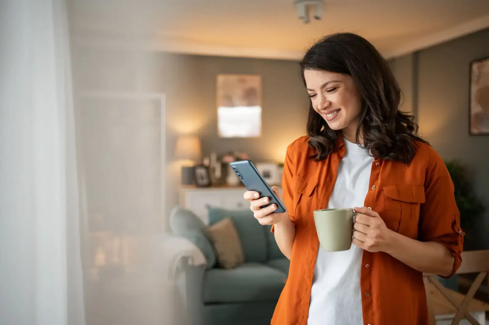 Self-employed borrowers working together at home