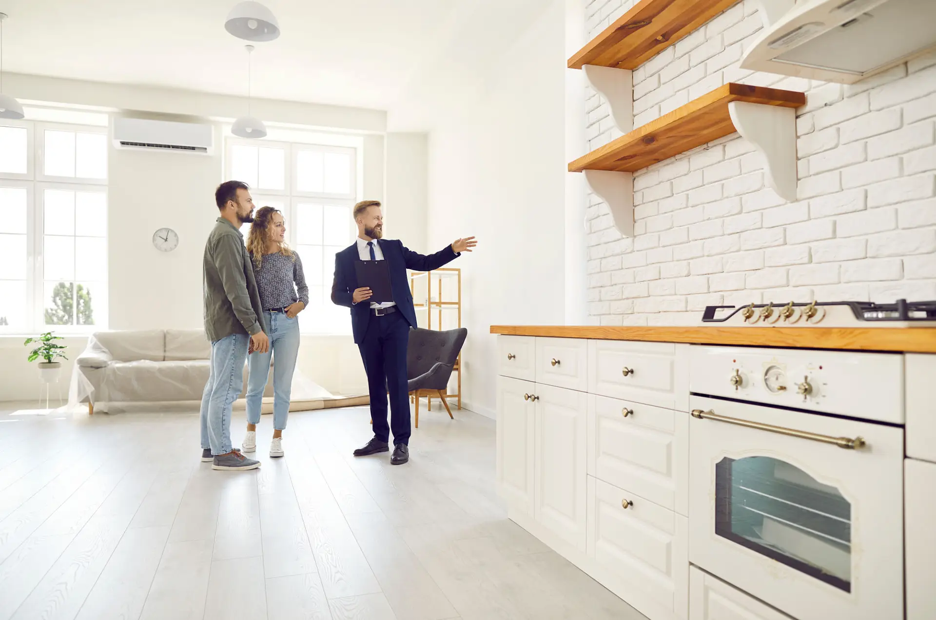 Real estate investor evaluating a property